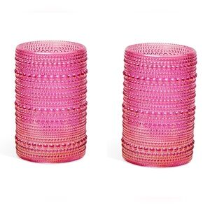 BKLYN STEEL Iridescent Pink Highball Glasses | Set of 2 | NWT ✨